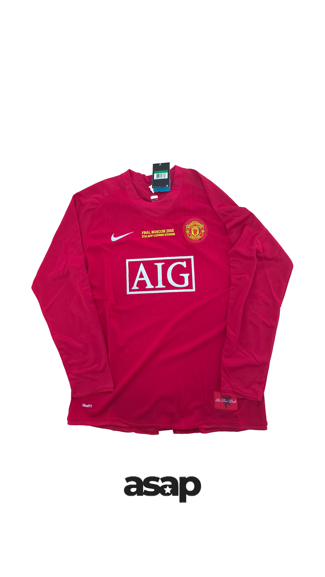 LONGSLEEVE MAN U Rouge - 2008